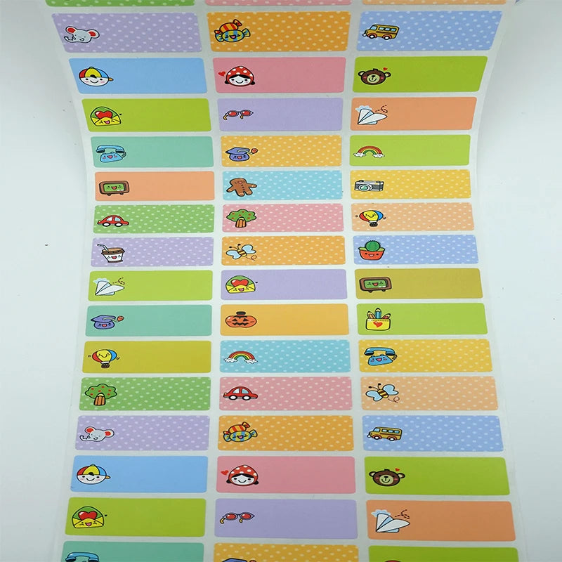 Autocollants personnalisés imperméables avec nom de bébé – Étiquettes autocollantes personnalisables pour la maternelle, les fournitures scolaires des enfants, la papeterie, les vêtements et les objets personnels