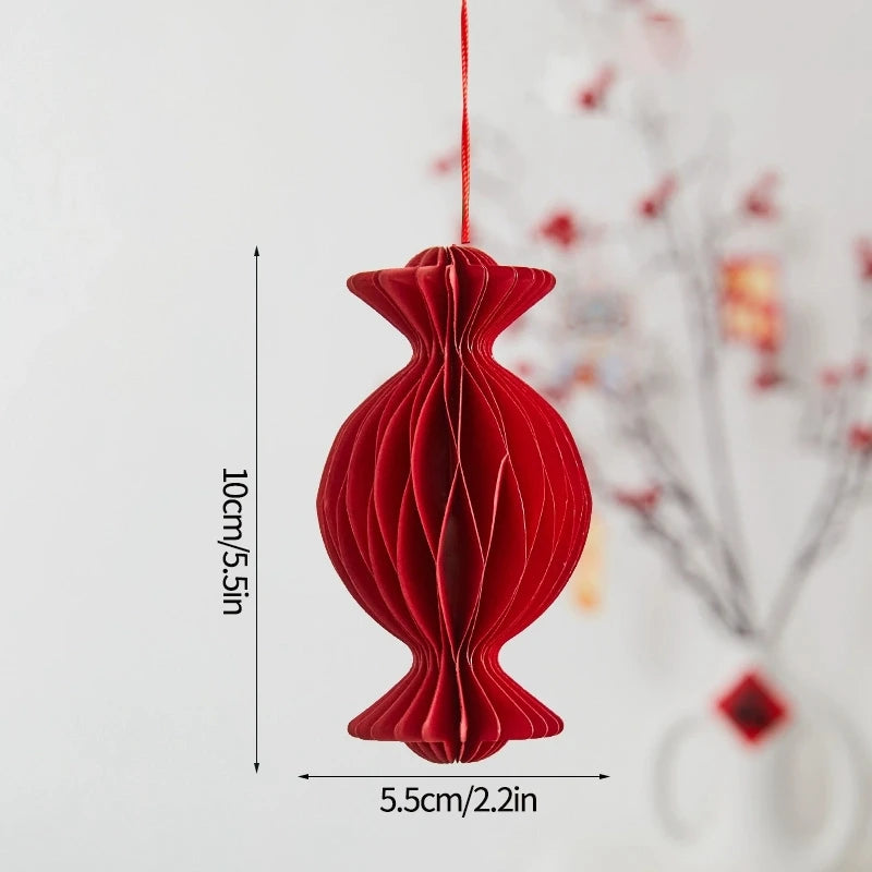 Chinese New Year 3D Hanging Ball Ornaments – Festive New Year Pendant Decorations for Wedding, Party, Tree & Home Decor