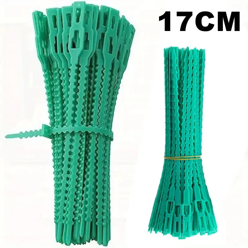 Reusable Garden Cable Ties – Adjustable Nylon Plant Support Straps for Vines, Trees, Shrubs, Gardening Fasteners, Cable Management & Outdoor Organization