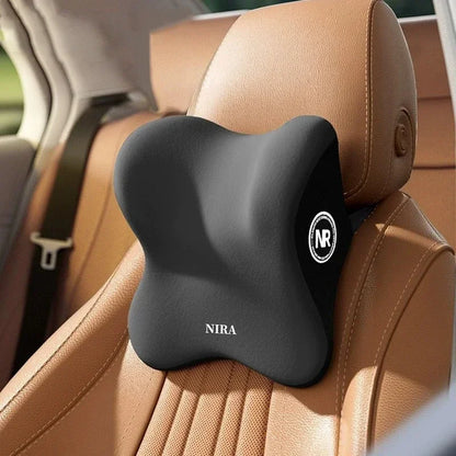 Ensemble coussin appui-tête et support lombaire en mousse à mémoire de forme pour voiture – Oreiller universel cou et dos pour un confort de conduite