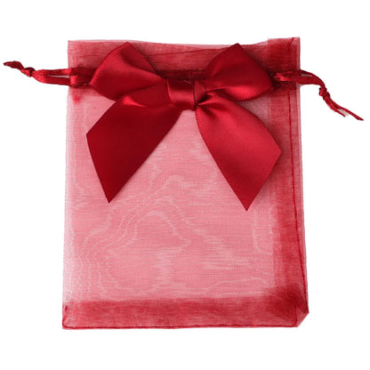 10/20/50PCS Organza Drawstring Gift Bags with Bow – Jewelry, Candy & Party Favor Pouches for Weddings, Christmas & Special Events