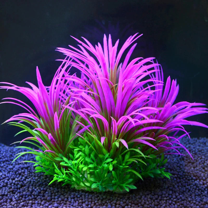 Artificial Aquarium Plants – Plastic Aquatic Underwater Plants for Fish Tank Decoration, Aquascaping & Aquarium Accessories