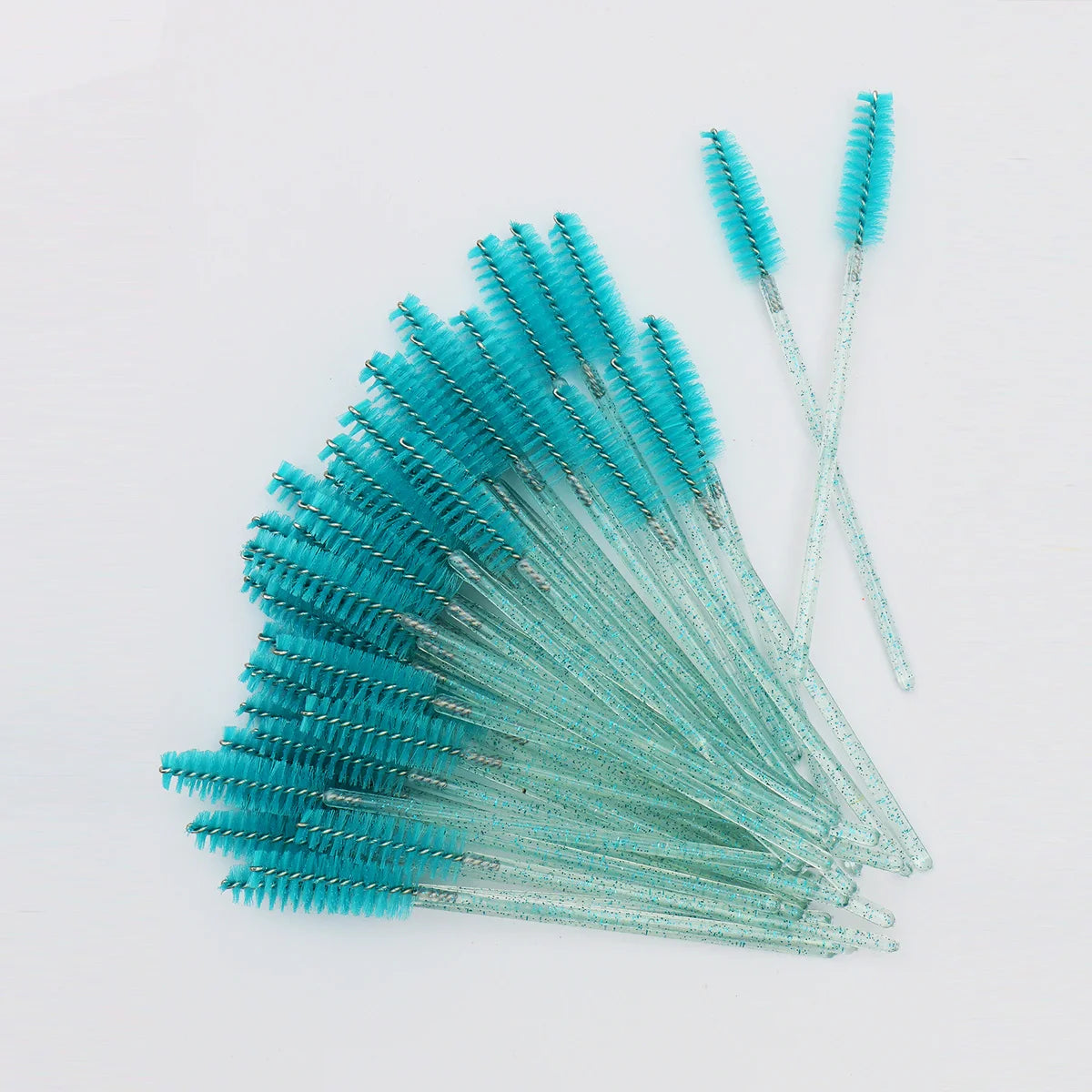 50 peines de cristal para pestañas, varitas de máscara desechables para extensiones de pestañas, aplicación de maquillaje y herramientas de belleza profesionales