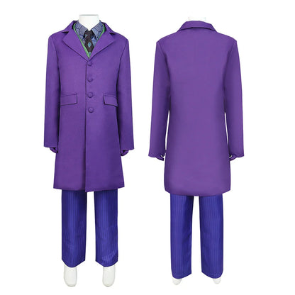 Heath Ledger Dark Knight Cosplay Costume – Coat, Vest & Pants Outfit for Halloween, Carnival, Fancy Dress Parties & Costume Events
