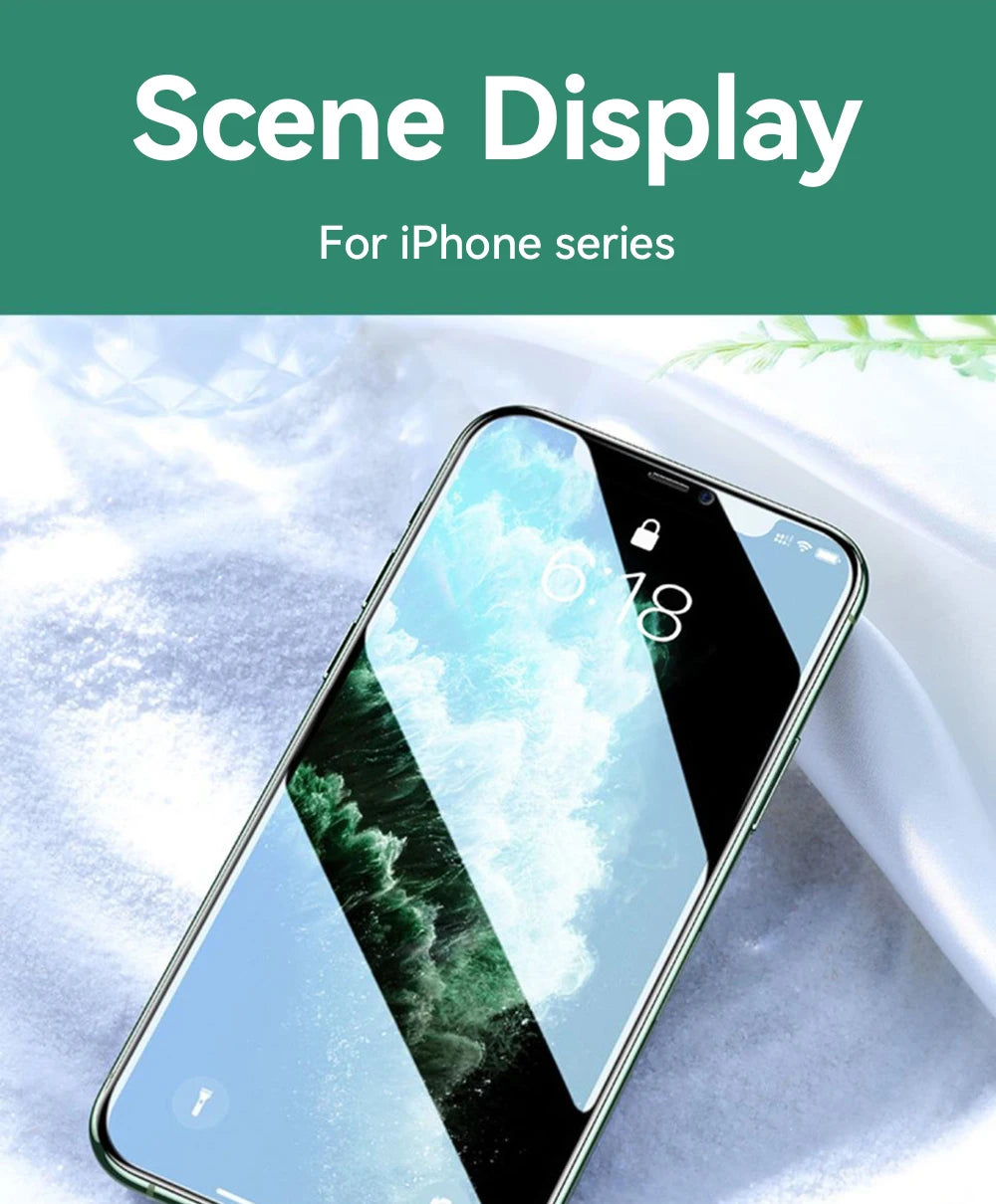 Protector de pantalla de cristal templado HD Joyroom para iPhone series 15, 16 y 17 – Cobertura total (1–3 unidades)