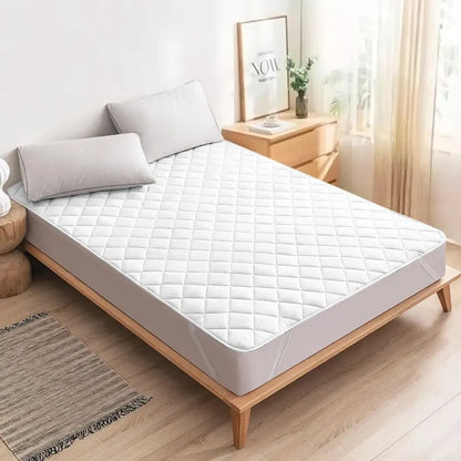 Protège-matelas imperméable – Housse de matelas lavable avec jupe élastique pour la protection du lit