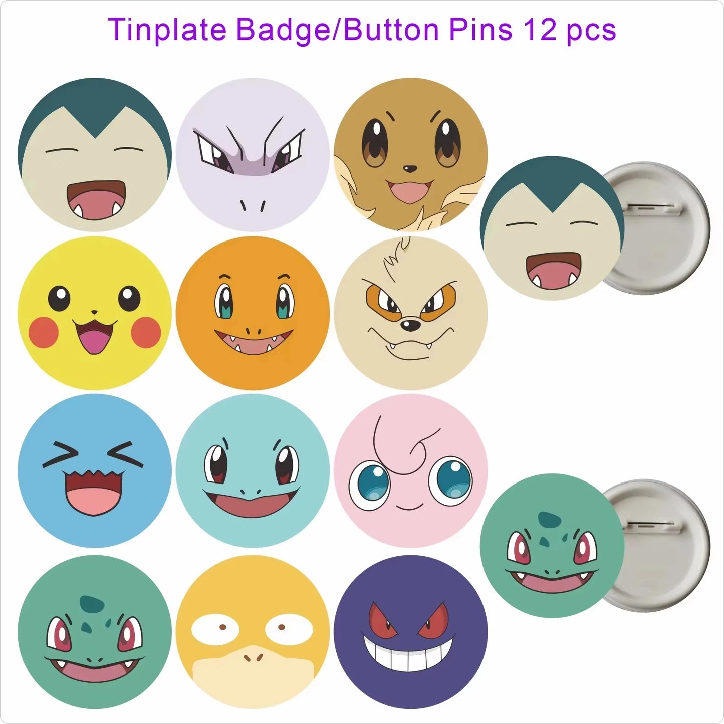 Pokémon Birthday Party Decorations Set – Balloons, Keychains, Napkins, Stickers, Tableware, Plates & Tablecloth Party Supplies & Favors