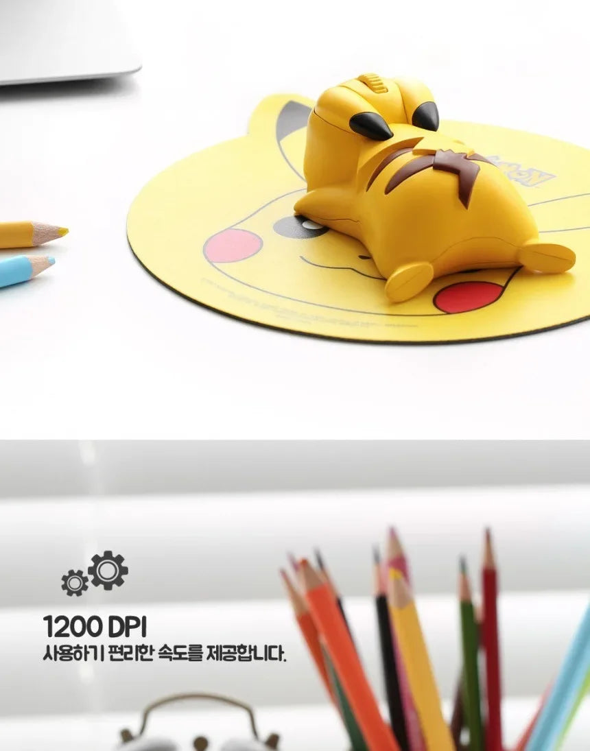 Pokémon Pikachu Wireless Bluetooth Mouse – Kawaii Computer Peripheral Gift for Kids & Anime Fans