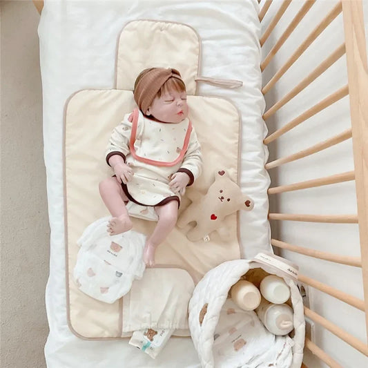 Cambiador Plegable Impermeable para Bebés – Colchoneta Portátil de Viaje para Recién Nacidos con Diseño Transpirable y Antifugas