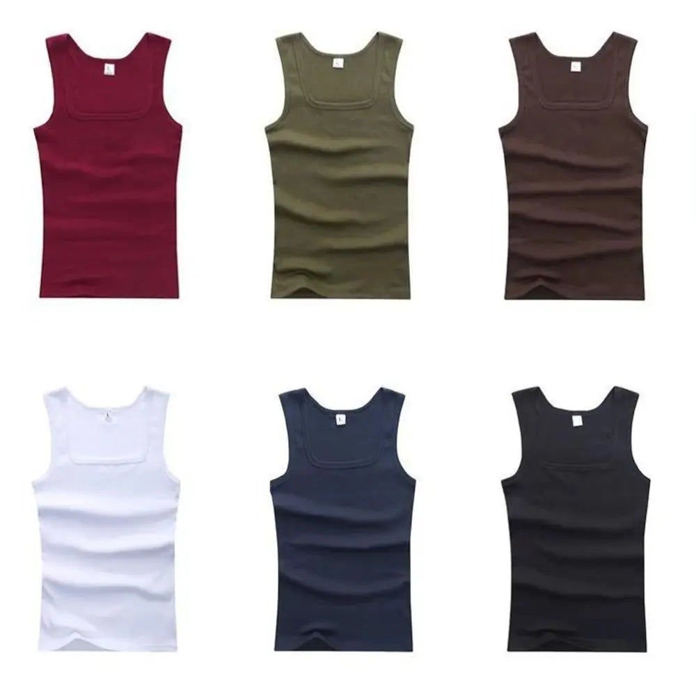 Unisex 100% Cotton Tank Top – Plus Size Sleeveless Fitness Vest for Men & Women, Breathable Gym Workout Shirt