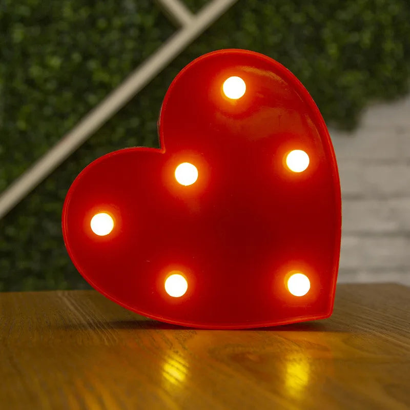 Alphabet & Number LED Night Lights – Personalized Letter Lamps for Birthday Parties, Weddings, Bedrooms, Wall Decor & Home Decorations