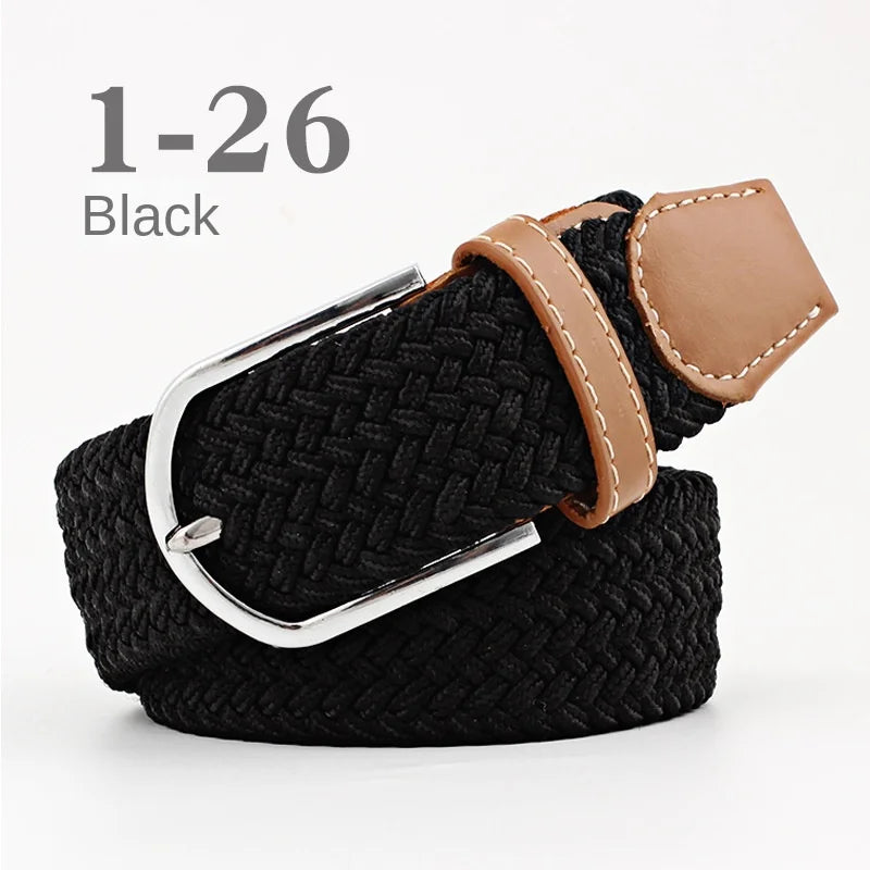 Unisex Canvas Belt Adjustable Nylon Waist Belt for Jeans, Casual & Outdoor Wear (107/120cm)