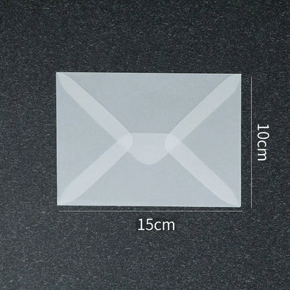 Lot de 50 enveloppes vierges translucides pour invitations, cartes postales, cartes de mariage, courriers professionnels et cartes cadeaux