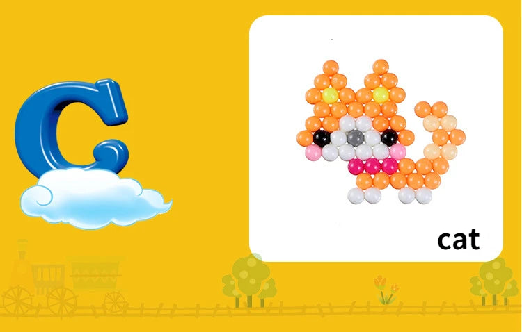 Kit de création perles à souder à l'eau 1000 pièces – Ensemble de perles magiques à pulvériser pour les arts, l'artisanat et le jeu créatif des enfants