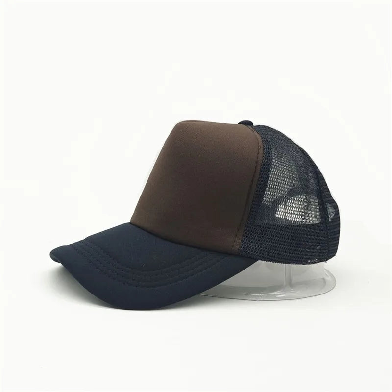 Gorra Trucker de Malla de 5 Paneles con Logotipo Personalizado – Gorra de Béisbol Ajustable para Hombres y Mujeres, Equipos Deportivos y Uso al Aire Libre en Verano