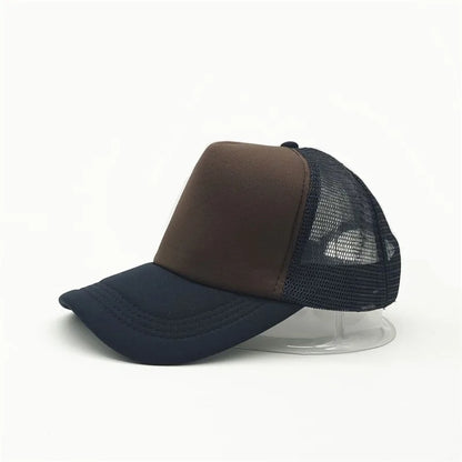 Gorra Trucker de Malla de 5 Paneles con Logotipo Personalizado – Gorra de Béisbol Ajustable para Hombres y Mujeres, Equipos Deportivos y Uso al Aire Libre en Verano