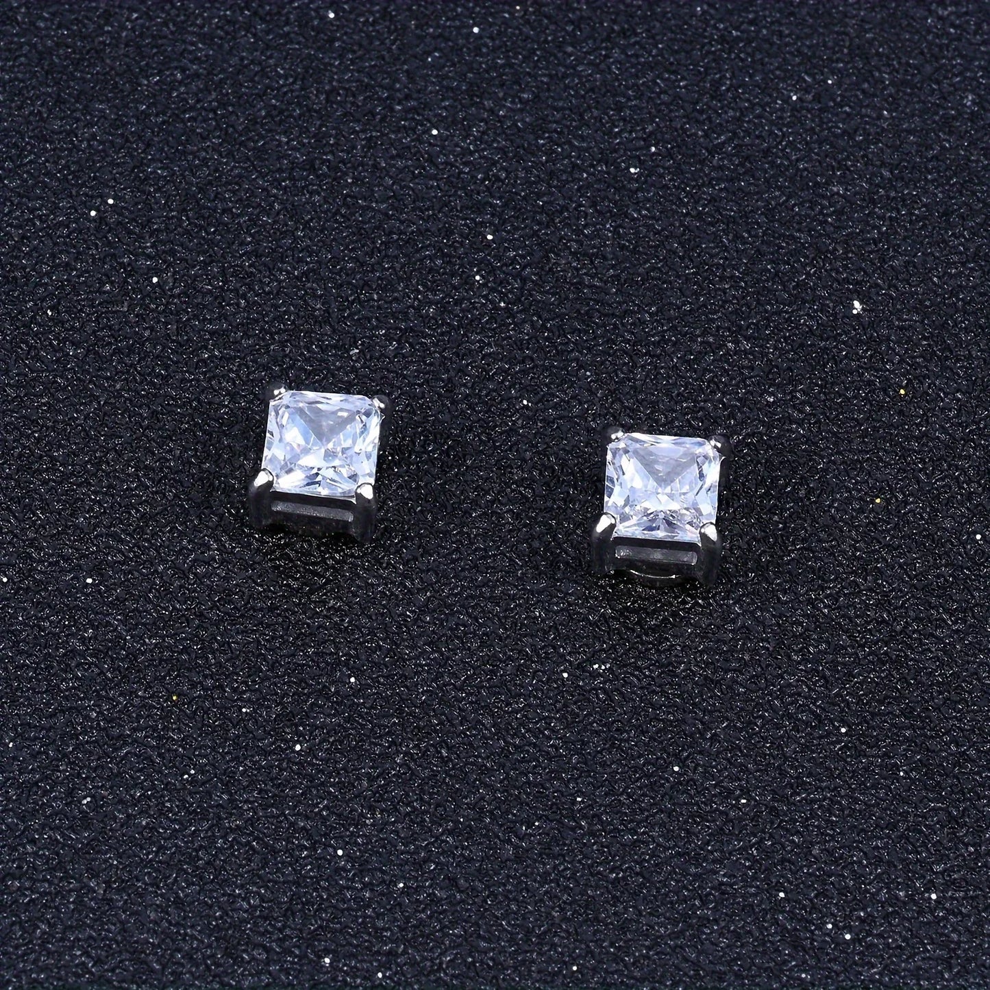 Pendientes de clip magnéticos de cristal – Pendientes de circonita sin perforación para hombres y mujeres | Joyería de moda punk