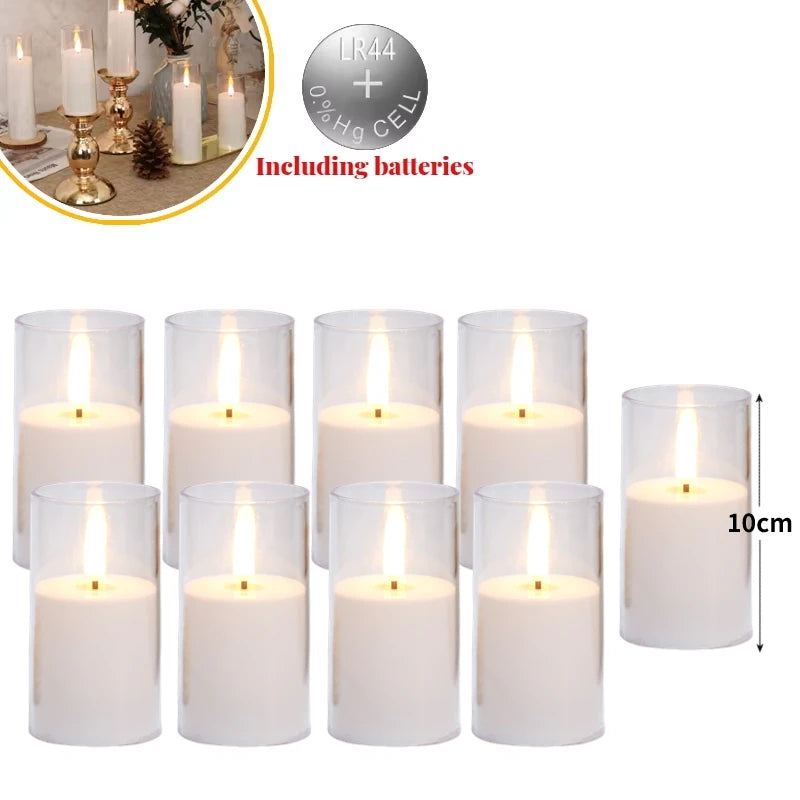 6-60PCS LED Flameless Candles – Battery-Operated Artificial Candles for Weddings, Parties & Decorative Home Events