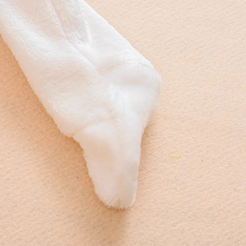 Mameluco con capucha de oso para bebé recién nacido – Traje de mono de una pieza de manga larga para bebés y niñas