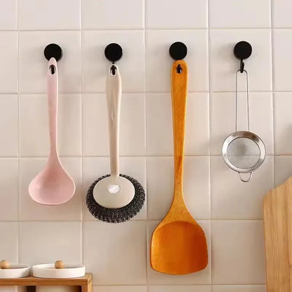 Ganchos de pared autoadhesivos de 5/10 piezas – Ganchos fuertes sin taladro para baño, cocina, puerta, almacenamiento de ropa y toallas