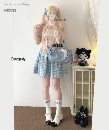 Woman Character Angel Role Play Costume – Japanese Anime Kimono Slit Elf Goddess Dress COS Uniform Set