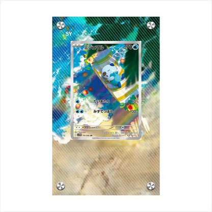 Présentoir en acrylique pour cartes Pokémon – Ronflex, Évoli, Mewtwo, Bulbizarre, Psykokwak et support de protection de style brique pour figurines