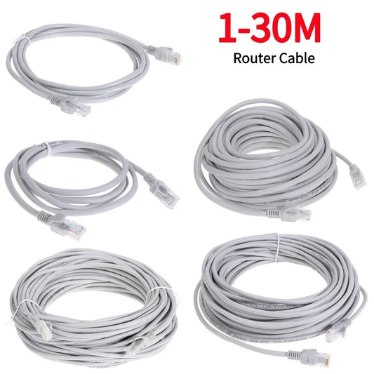Cable Ethernet de alta velocidad – Cable de red LAN RJ45 para router, ordenador, portátil y dispositivos de monitorización, cable de conexión a Internet 1M/2M/3M/5M/10M/15M/30M