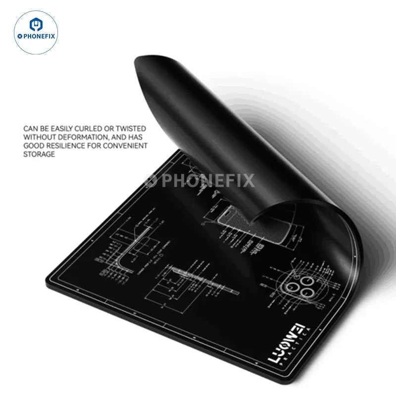 Tapete de soldadura de silicona ESD - Alfombrilla de trabajo antiestática resistente al calor para reparación de productos electrónicos y PCB