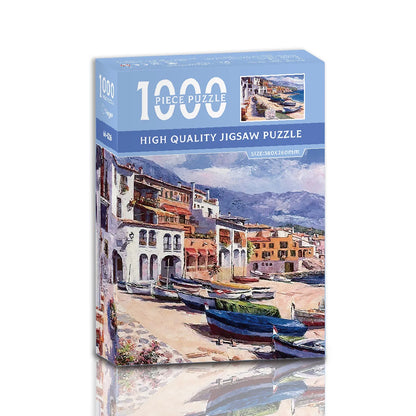 Mini puzzle de 1000 pièces – Puzzle de peinture à l'huile célèbre de Van Gogh pour adultes, jeu de puzzle d'art 38 × 26 cm, jouet éducatif casse-tête et cadeau de Noël