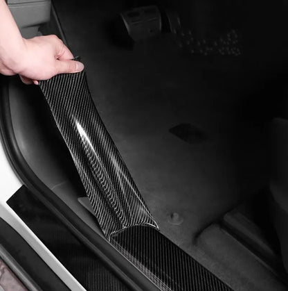 Cinta protectora de nanofibra de carbono 1-5M – Tira de película impermeable autoadhesiva para protección de puertas de coche, espejos, parachoques y bordes