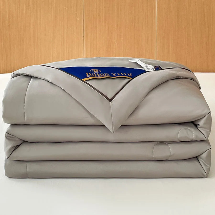 Couverture rafraîchissante de luxe d'été – Couverture climatisée en coton brut doux et fibre de soja pour adultes et enfants