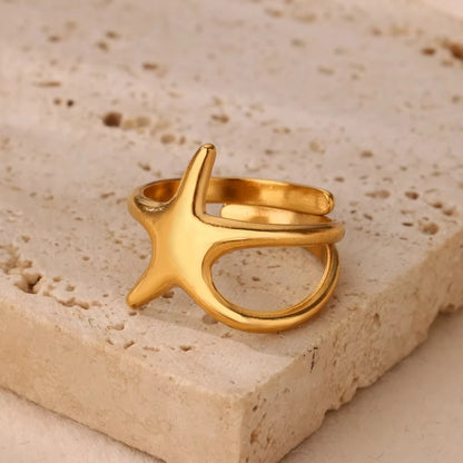 Anillo de circonita de acero inoxidable ajustable con diseño de ojo turco – Anillo de boda geométrico de color dorado para mujer | Regalo de joyería de lujo de moda