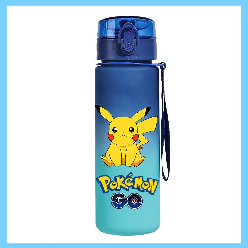 Pokémon 650ml Sports Water Bottle – Pikachu & Eevee Direct Drink Anti-Drip Cup