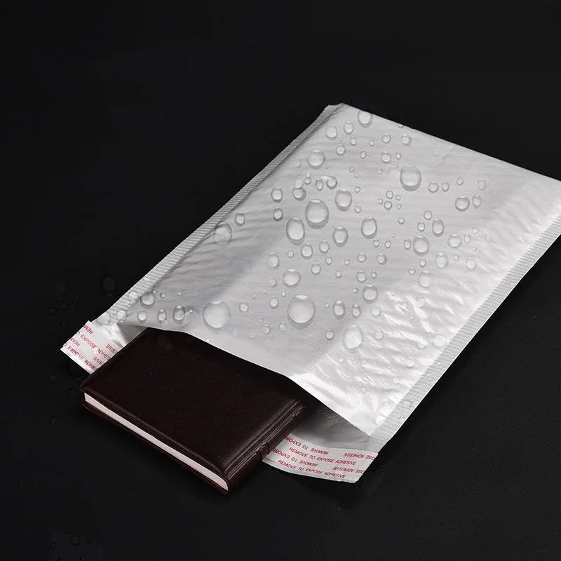 Sobres de burbujas blancos – Sobres de envío acolchados impermeables con autocierre, bolsas de embalaje de burbujas gruesas para envíos seguros (11/15/23 cm)