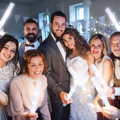Juego de recuerdos LED para bodas – Gafas luminosas, pulseras que brillan en la oscuridad y anillos parpadeantes para bodas