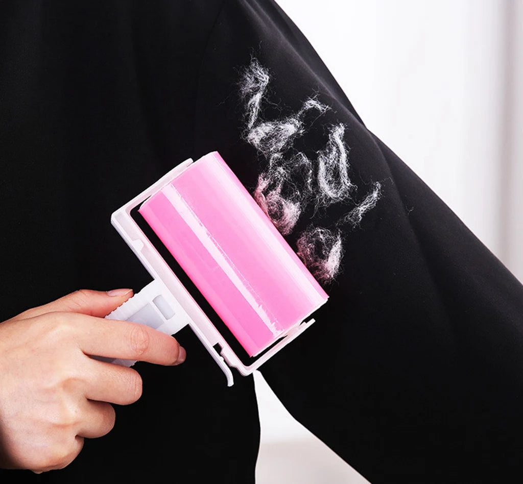 Reusable Pet Hair Remover Roller – Washable Sticky Lint Roller for Clothes, Furniture, Carpet & Sofa