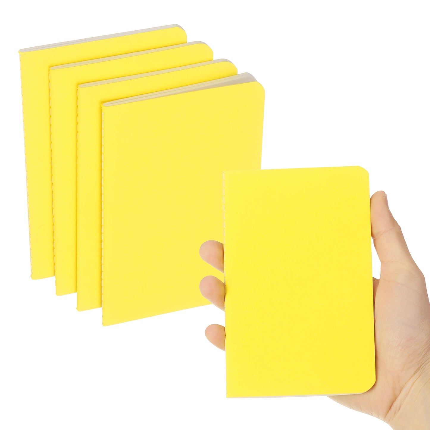 4/6 uds. Cuadernos A6 Kraft de Bolsillo – Mini Diarios Rayados para la Escuela y la Oficina