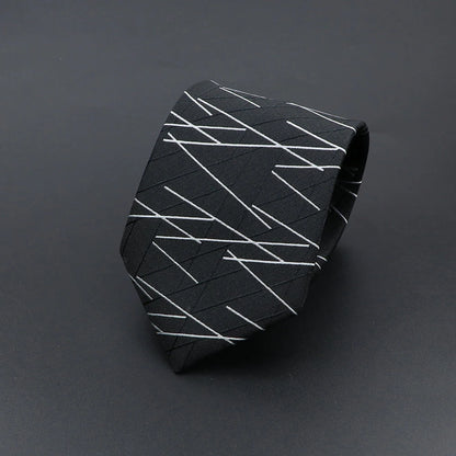 Corbata de hombre de fantasía con perro de dibujos animados, Paisley, rayas y lunares para negocios y bodas