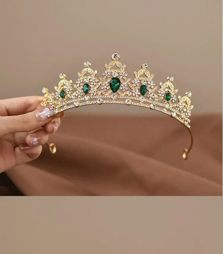 Princess Crystal Tiara Crown for Girls – Elegant Birthday, Dance & Party Hair Accessory