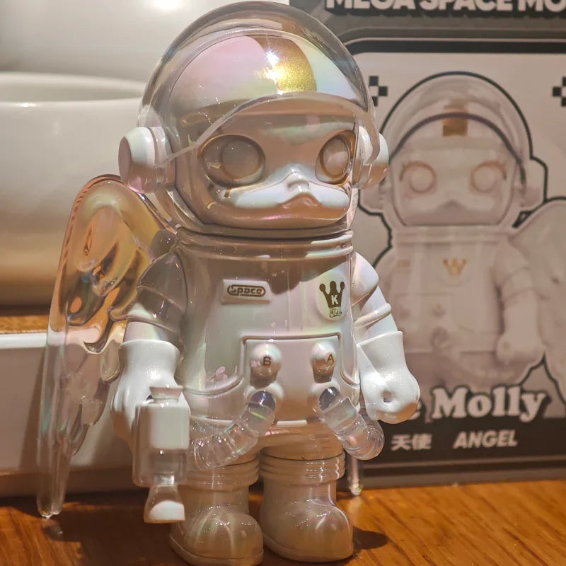 POP MART MEGA Space Molly 100% – Série 4e anniversaire – Boîte Mystère Figurines de Collection