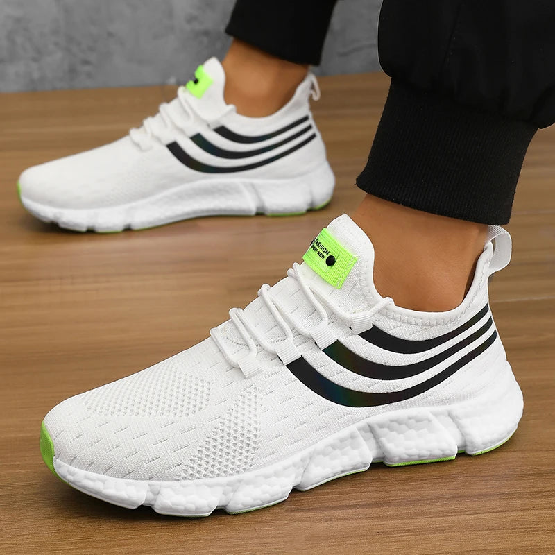 Baskets de sport décontractées pour hommes – Chaussures de course respirantes et légères, Baskets athlétiques antidérapantes pour la marche et les activités de plein air