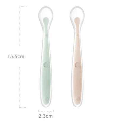 Soft Silicone Baby Feeding Spoon – Gentle Training Spoon for Infants, Toddlers & Baby-Led Weaning