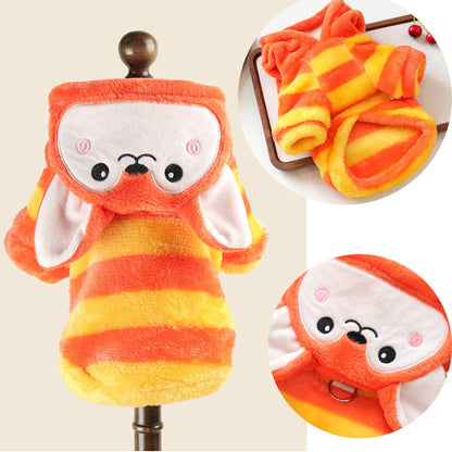 Funny Halloween Costume for Small Dogs – Warm Fleece Cosplay Coat & Jacket for Corgi, French Bulldog, Puppies & Medium Pets, Halloween Outfit