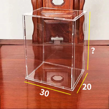 Estuche de exhibición de acrílico transparente para coleccionables - Vitrina protectora a prueba de polvo para figuras de acción y juguetes
