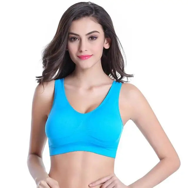 S-7XL Plus Size Wireless Sports Bra – Seamless Non-Wired Adjustable Comfort Bra for Yoga, Fitness & Everyday Wear