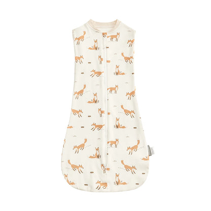 Gigoteuse Bébé 100 % Coton – Doux Sac de Couchage sans Manches pour Nouveau-né avec Fermeture Éclair Bidirectionnelle pour l'Été et les Changements de Couches Faciles