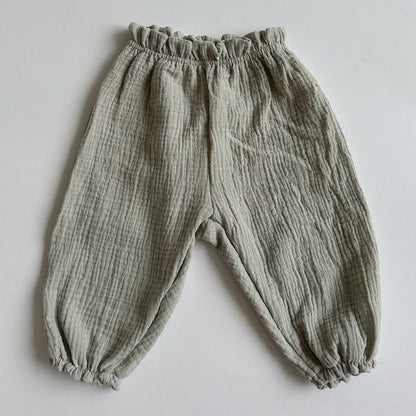 Pantalones de Bebé de Algodón Orgánico – Pantalones Suaves de Muselina Estampados para Recién Nacidos y Niños Pequeños, Parte de Abajo Informal y Adorable para Usar en Primavera, Verano, Otoño e Invierno