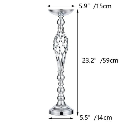 Gold Iron Candle Holder Vase – Twisted Path Table Centerpiece for Wedding Flowers, Home Decor, Wedding Props & Table Arrangements