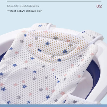 Coussin de support de bain réglable pour bébé – Siège de bain antidérapant pour nouveau-né pour baignoire, douche et bain pour bébé