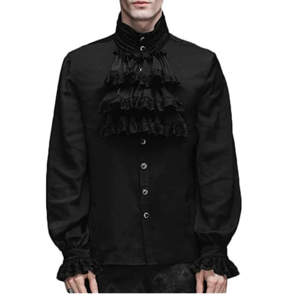 Men’s Steampunk Medieval Frock Coat – Renaissance Vintage Gothic Tailcoat Jacket, Victorian Court Coat for Cosplay & Costume Parties
